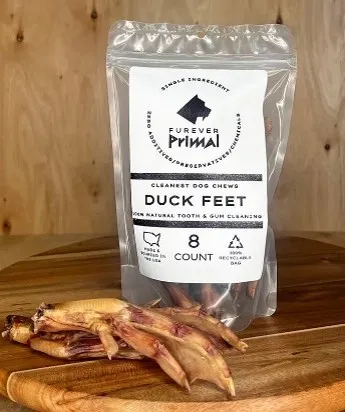 1ea 8pc Furever Primal Duck Feet - Health/First Aid